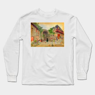 Alcazaba's Door in Monforte de Lemos (Lugo) Long Sleeve T-Shirt